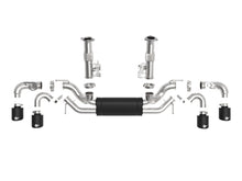 Load image into Gallery viewer, aFe MACH Force-Xp 3in to 2-1/2in 304SS Cat-Back 2020 Chevy Corvette (C8) 6.2L - Black Tip - 49-34124-B