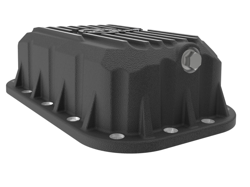 aFe POWER Pro Series Engine Oil Pan Black w/ Machined Fins Jeep Wrangler (JK) 12-18 V6-3.6L - 46-71450B