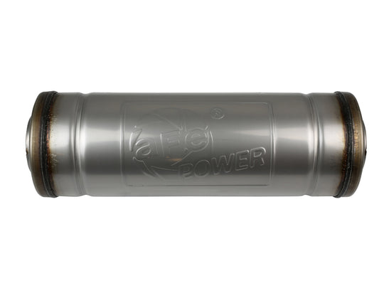 aFe MACH Force-Xp Muffler 3 IN ID Center/Center x 5 IN Dia. x 14 IN L - Round Body - 49M30049