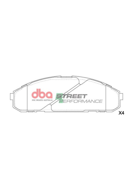 DBA 92-97 Nissan Patrol GQ EFI (w/Twin Piston Calipers) SP Performance Front Brake Pads - DB1257SP