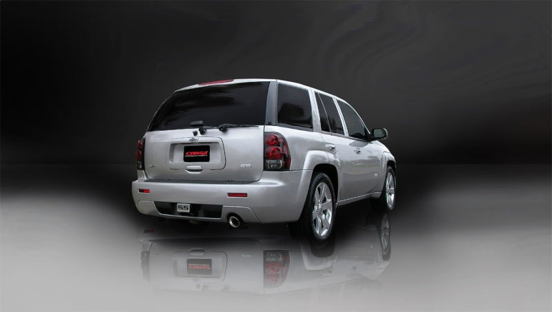 Corsa 2006-2008 Chevrolet Trailblazer SS 6.0L V8 Polished Sport Cat-Back Exhaust - 14256