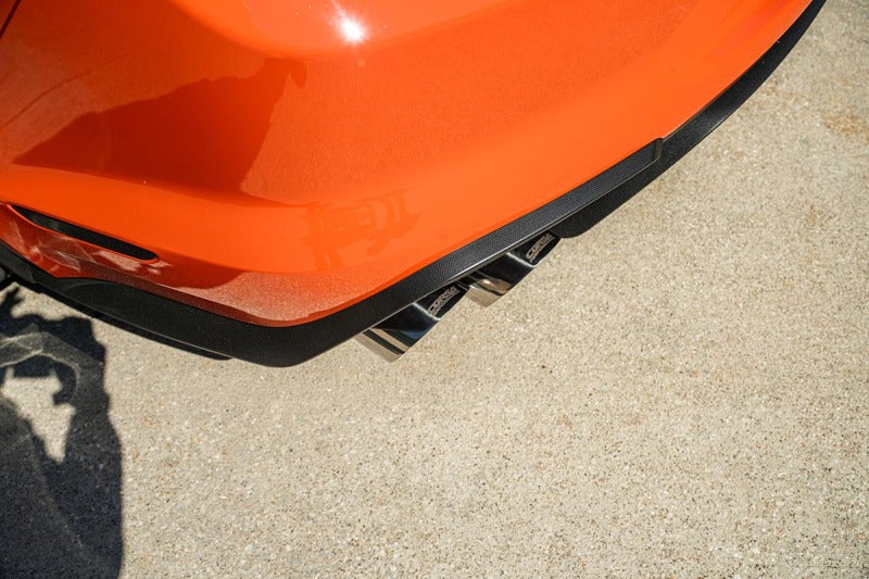 Corsa 20-22 Ford Mustang GT500 3.0in Dual Rear Exit Catback w/ Twin 5.0in Polish Slash Cut Pro Tips - 21291