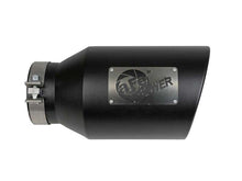 Load image into Gallery viewer, aFe Power Universal 5in Inlet 8in Outlet MACH Force-XP Clamp-On Exhaust Tip - Black - 49T50801-B15
