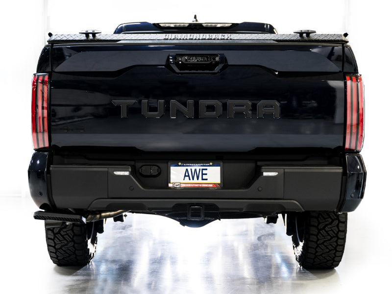 AWE Tuning 0FG Exhaust for 3rd Gen Toyota Tundra - Dual Diamond Black Tips - 3015-33063