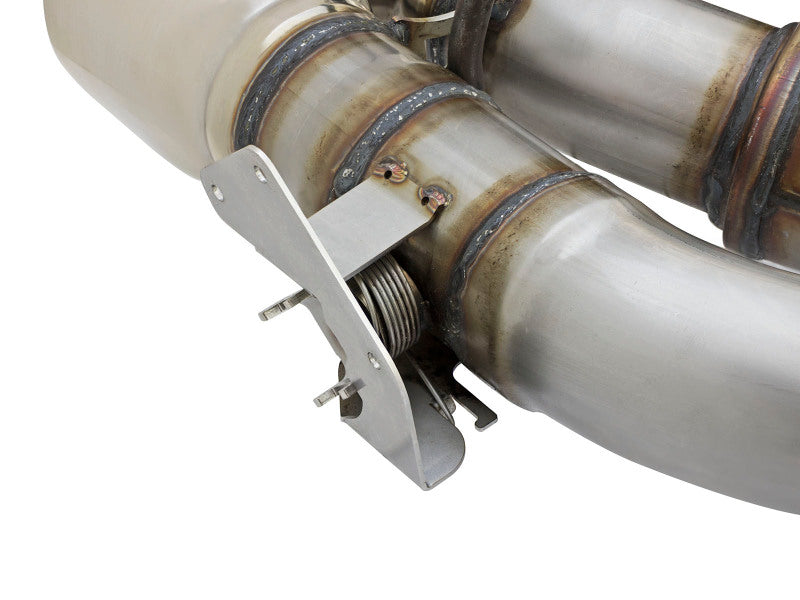 aFe MACHForce XP 3in 304 SS Axle-Back Dual Exhaust (NPP) w/ Polished Tips 16-17 Camaro SS V8-6.2L - 49-34068-P