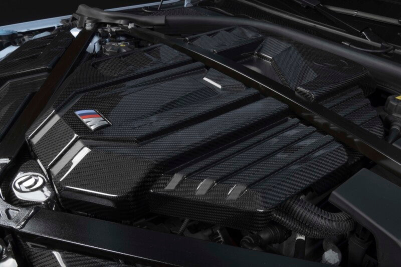 Dinan 21-27 BMW M2/M3/M4 (G80/G82/G87) Gloss Carbon Fiber Engine Cover w/Matte Accents - D590-0005
