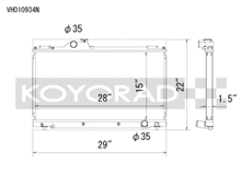 Load image into Gallery viewer, Koyorad 01-05 Lexus IS300 (w/ Manual Transmission) Racing Radiator - VH010934N