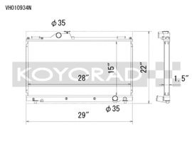Koyorad 01-05 Lexus IS300 (w/ Manual Transmission) Racing Radiator - VH010934N