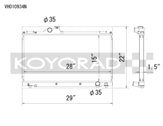 Koyorad 01-05 Lexus IS300 (w/ Manual Transmission) Racing Radiator - VH010934N