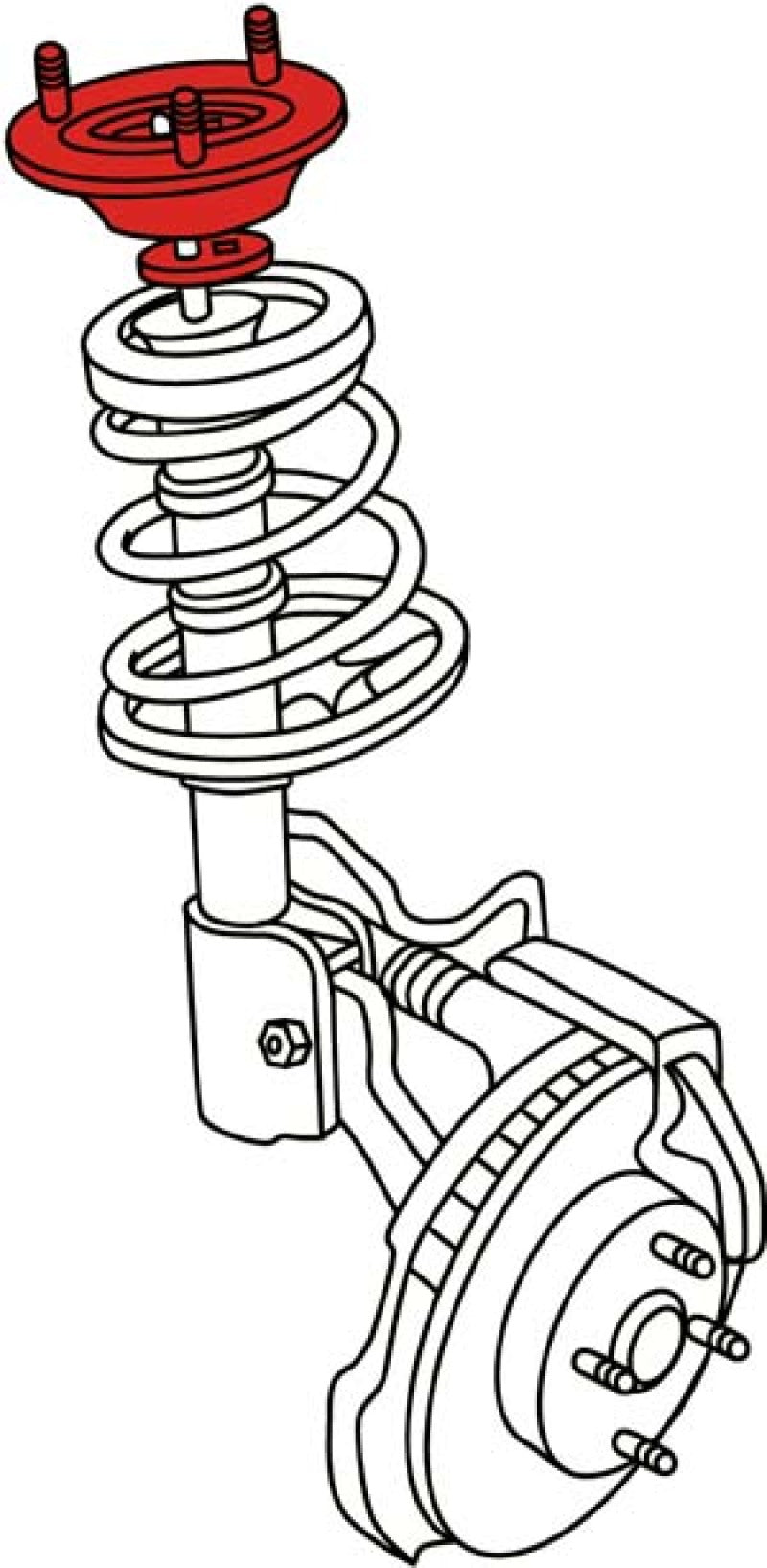 SPC Performance 00-10 Ford Focus Front Adjustable Strut Mount - 81320