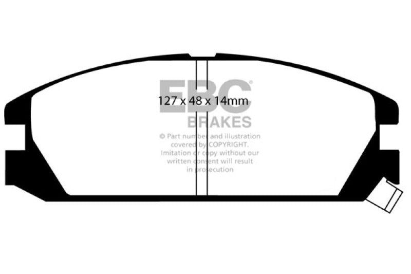 EBC 86-89 Acura Integra 1.6 Greenstuff Front Brake Pads - DP2623