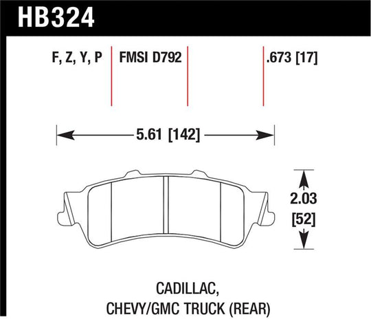 Hawk Super Duty Street Brake Pads - HB324P.673