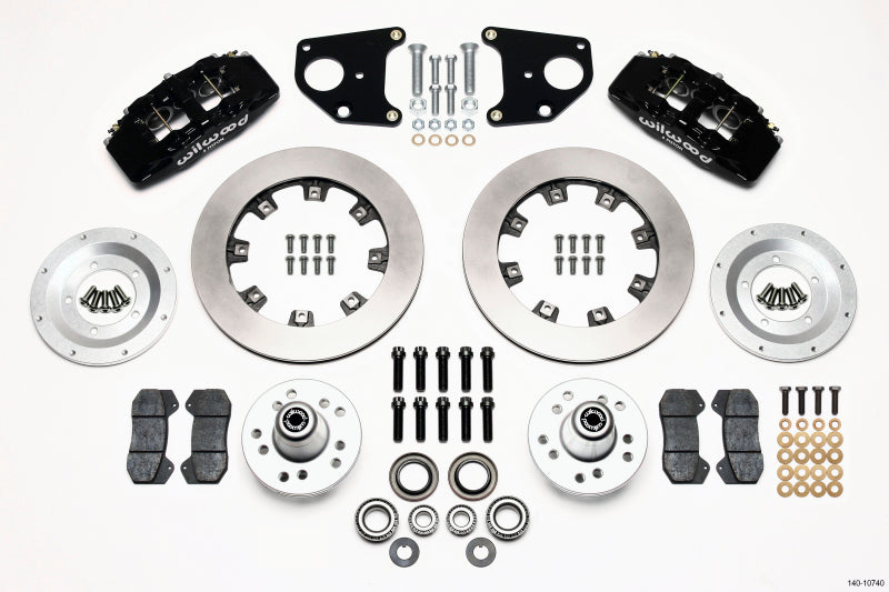 Wilwood Dynapro 6 Front Hub Kit 12.19in 62-72 CDP B & E Body-Drum - 140-10740