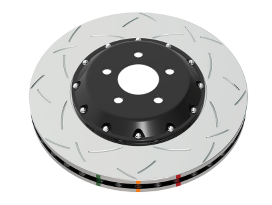 DBA 2022+ Subaru WRX (w/STI Brembo 4 Piston Caliper) 5000 Series 2 Piece Slotted Front Brake Rotor - DBA52845BLKS