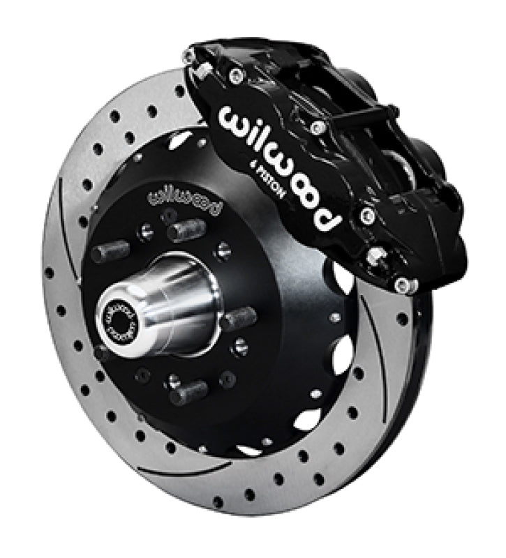 Wilwood 65-68 Chevrolet Impala W/ Drum Spindle FNSL6R - 12.88 inch Venter GT Rotor Drilled - 140-17736-D
