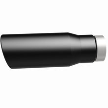Load image into Gallery viewer, MagnaFlow Tip Stainless Black Coated Single Wall Round Single Outlet 5in Dia 3.5in Inlet 14.5in L - 35237