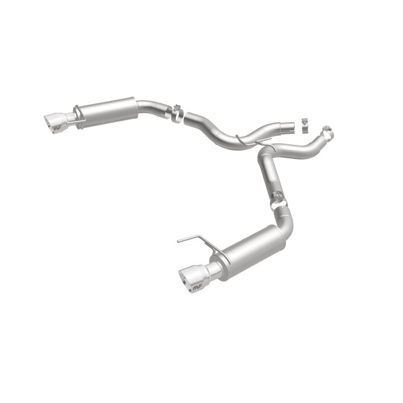 MagnaFlow Axle Back, SS, 3in, Competition, Dual Split Polished 4.5in Tip 2015 Ford Mustang GT V8 5.0 - 19103