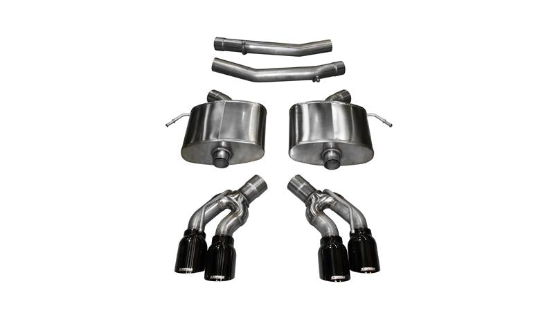 Corsa 2016-2019 Cadillac CTS V 6.2L V8 2.75in Black Sport Axle-Back Exhaust - 14357BLK