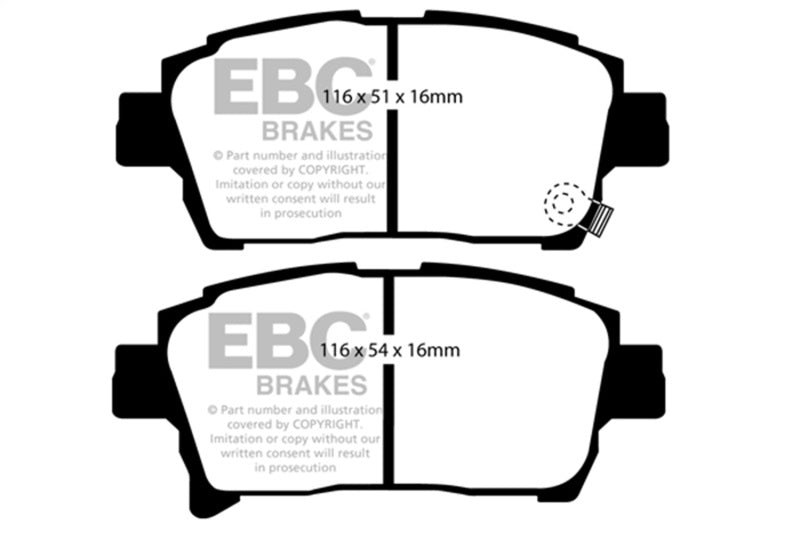 EBC 03-07 Scion XA 1.5 Greenstuff Front Brake Pads - DP21459