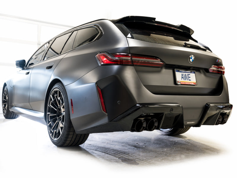 AWE Tuning BMW G90/G99 M5 Touring Edition Cat-Back Exhaust - Diamond Black Tips - 3015-43790