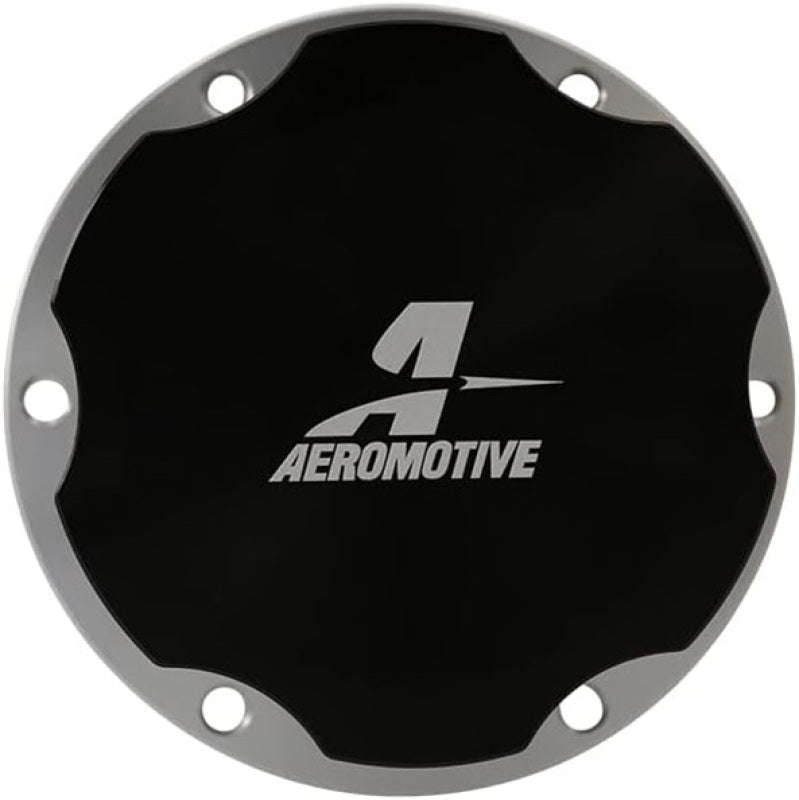 Aeromotive Fill Cap - Screw-On - 3in - Flanged - 6-Bolt - Black - 18730