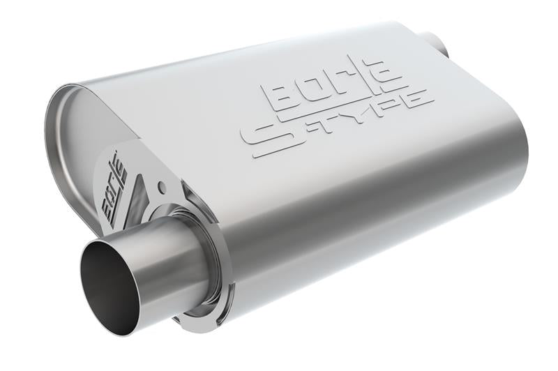 Borla CrateMuffler SBC Hot 350/383 2.5in Offset/Center 14in x 4.35in x 9in S-Type Muffler - 400773