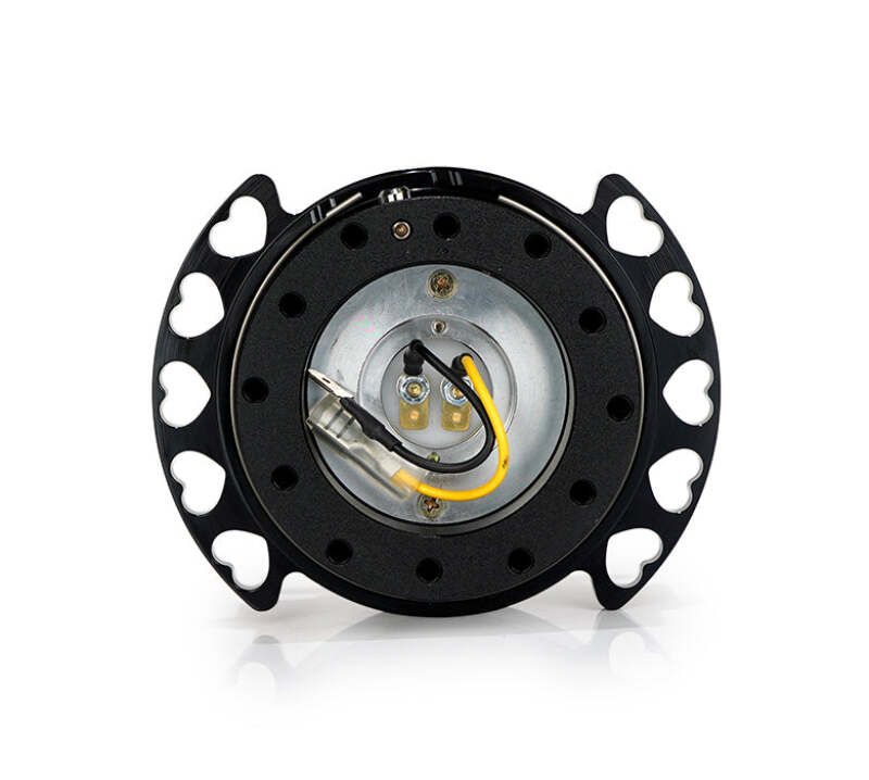 NRG Quick Release Kit - Black Body/ Black Heart Cutout Ring - SRK-222BK-BK