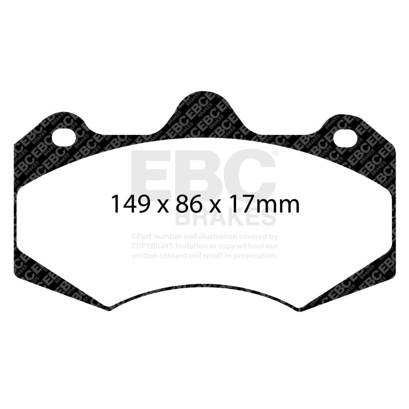 EBC 01-04 Aston Martin Vanquish 5.9 (AP Caliper) Bluestuff Front Brake Pads - DP5042NDX