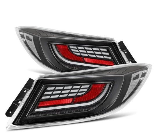 AlphaRex 22-24 Toyota GR86 LUXX LED Taillights Alpha-Black - 675040