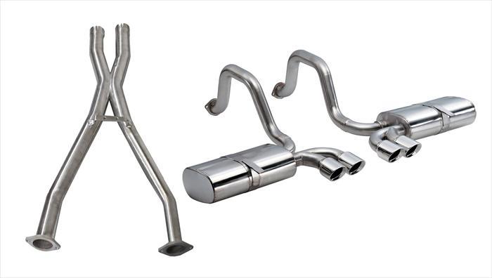 CORSA 97-04 Corvette C5 Sport 2.5 Cat-Back Exhaust System 4in Twin Tips - 14111CB