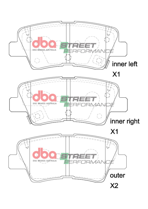 DBA 13-16 Hyundai Elantra GT SP Performance Rear Brake Pads - DB2076SP
