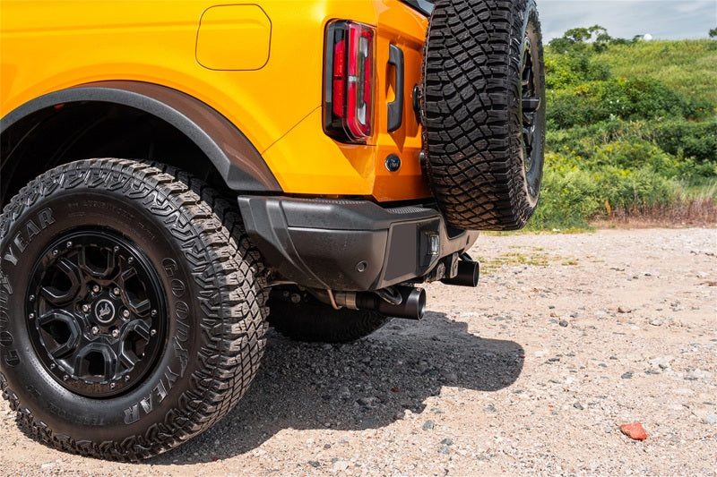 Corsa 21-25 Ford Bronco 2.3L 2-Door 2.75in Cat-Back Dual Rear Exhaust w/ 4in Straight-Cut Black Tips - 21204BPC