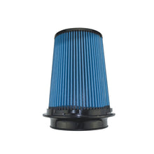 Load image into Gallery viewer, Injen SuperNano-Web Air Filter 5in Flange ID 7in Base/ 7.9in Height/ 5in Top/ Filter Monitor Nipple - X-1106-BB