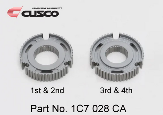 Cusco 20-23 Toyota GR Yaris 1.6L AWD Reinforced Transmission Clutch Sync. Hub Set (2 pcs.) - 1C7 028 CA