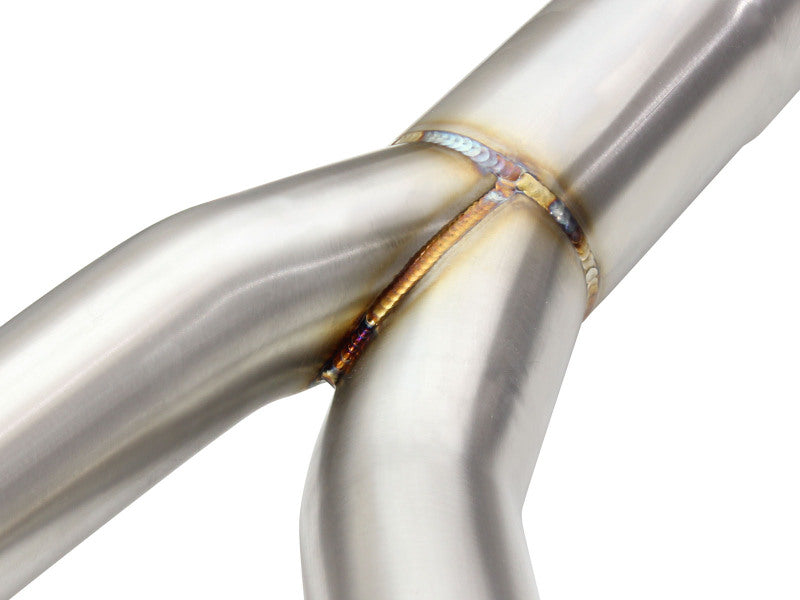 aFe MACHForce XP SS-304 Black Tip 3.0in-2.5in Dia Cat Back Exhaust 11-13 BMW 335i (E90/E92) 3.0L - 49-36328-B
