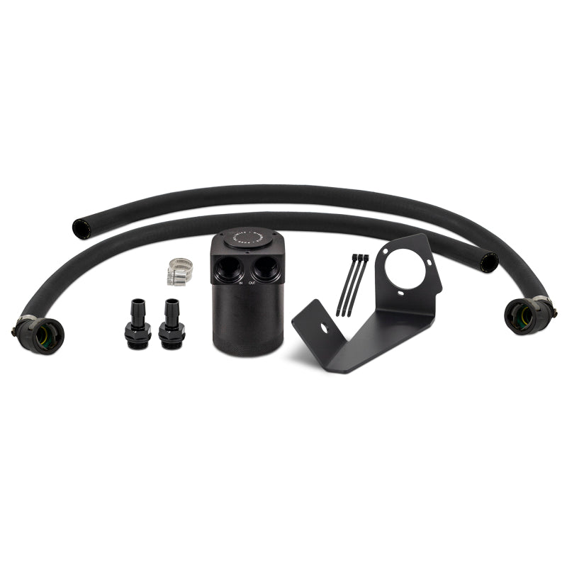 Mishimoto 2025+ RAM 1500 3.0L Hurricane Baffled Oil Catch Can Kit - Black - MMBCC-RAM-25