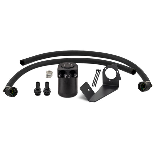 Mishimoto 2025+ RAM 1500 3.0L Hurricane Baffled Oil Catch Can Kit - Black - MMBCC-RAM-25