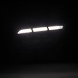 AlphaRex 13-14 Ford Mustang NOVA-Series LED Projector Headlights Blk w/Activ Lght & Seq.Sig / SB DRL - 880487