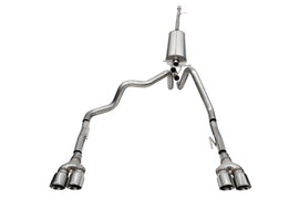 Corsa 2019-2025 GMC Sierra 1500 Cat-Back Dual Rear Exit with Twin 4in Polished Pro-Series Tips