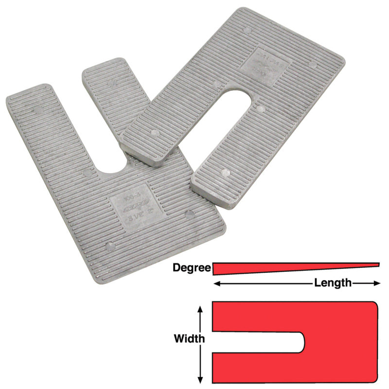 SPC Performance AL Shims 2.5X5X0.5 deg. (6) - 10405