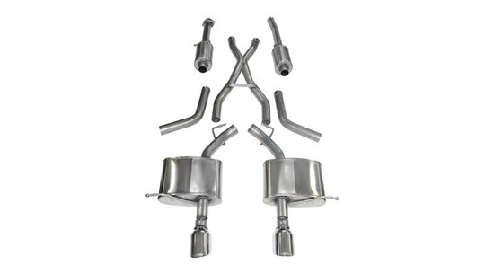 Corsa 2011-2024 Dodge Durango 5.7L V8 Polished Sport Dual Rear Cat-Back Exhaust - 14459
