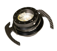 Load image into Gallery viewer, NRG Quick Release Kit Gen 4.0 - Black Body / Black Ring w/ CF Handles - SRK-700CF