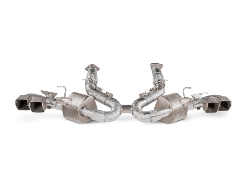 Akrapovic 2020 Chevrolet Corvette Stingray (C8) OPF/GPF Slip-On Line (Titanium) w/ Titanium Tips - S-CO/TI/4
