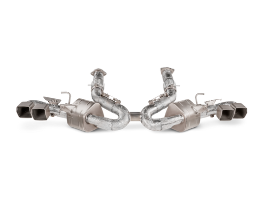 Akrapovic 2020 Chevrolet Corvette Stingray (C8) OPF/GPF Slip-On Line (Titanium) w/ Titanium Tips - S-CO/TI/4