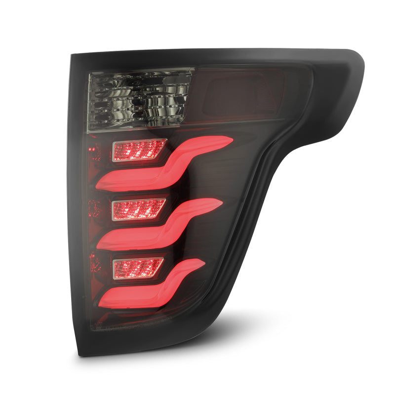 AlphaRex 11-15 Ford Explorer PRO-Series LED Tail Lights Jet Black - 660010