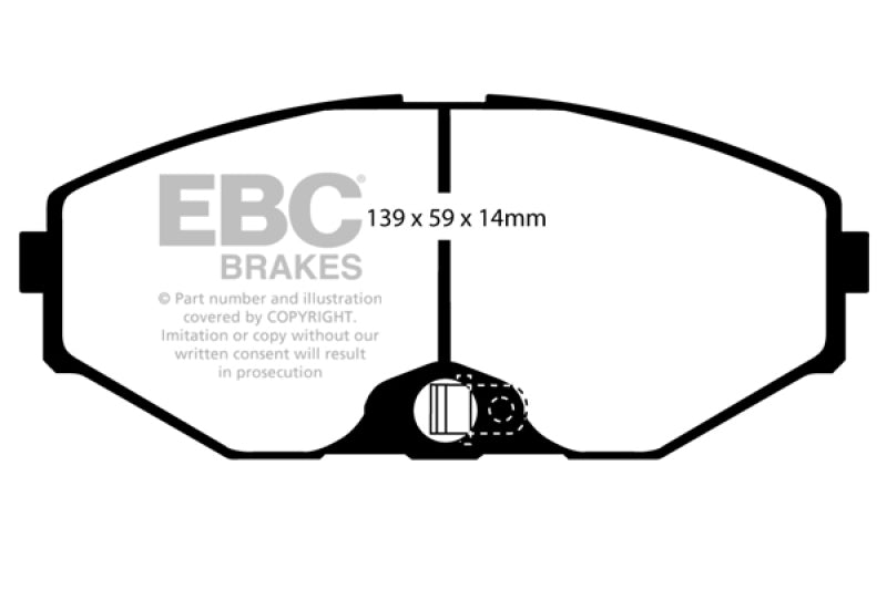 EBC 93-97 Infiniti J30 3.0 Yellowstuff Front Brake Pads - DP41471R