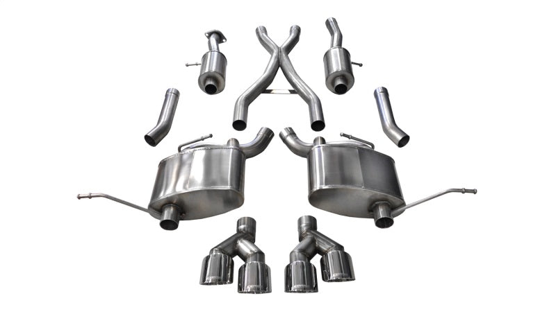 Corsa 2014-2021 Jeep Grand Cherokee 3.6L V6 Polished Sport Cat-Back Exhaust - 14984