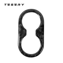 Load image into Gallery viewer, Backseat Cup Holder for Tesla Model 3 Model Y - Carbon Fiber Interior Mods