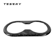 Load image into Gallery viewer, Backseat Cup Holder for Tesla Model 3 Model Y - Carbon Fiber Interior Mods
