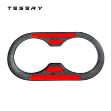 Load image into Gallery viewer, Backseat Cup Holder for Tesla Model 3 Model Y - Carbon Fiber Interior Mods